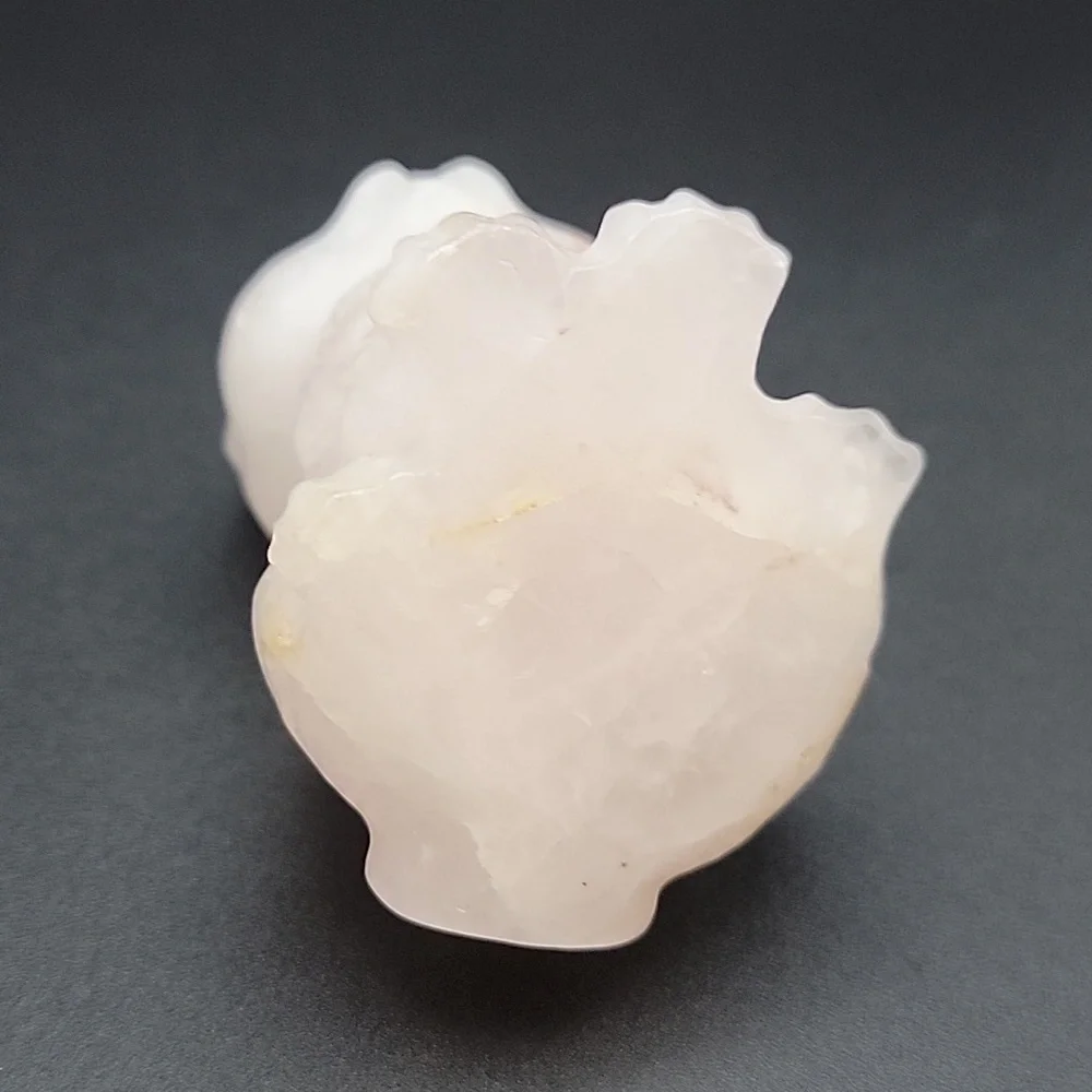 256g White Quartz Natural Gemstone Cat Kitten Feline Figurine 3